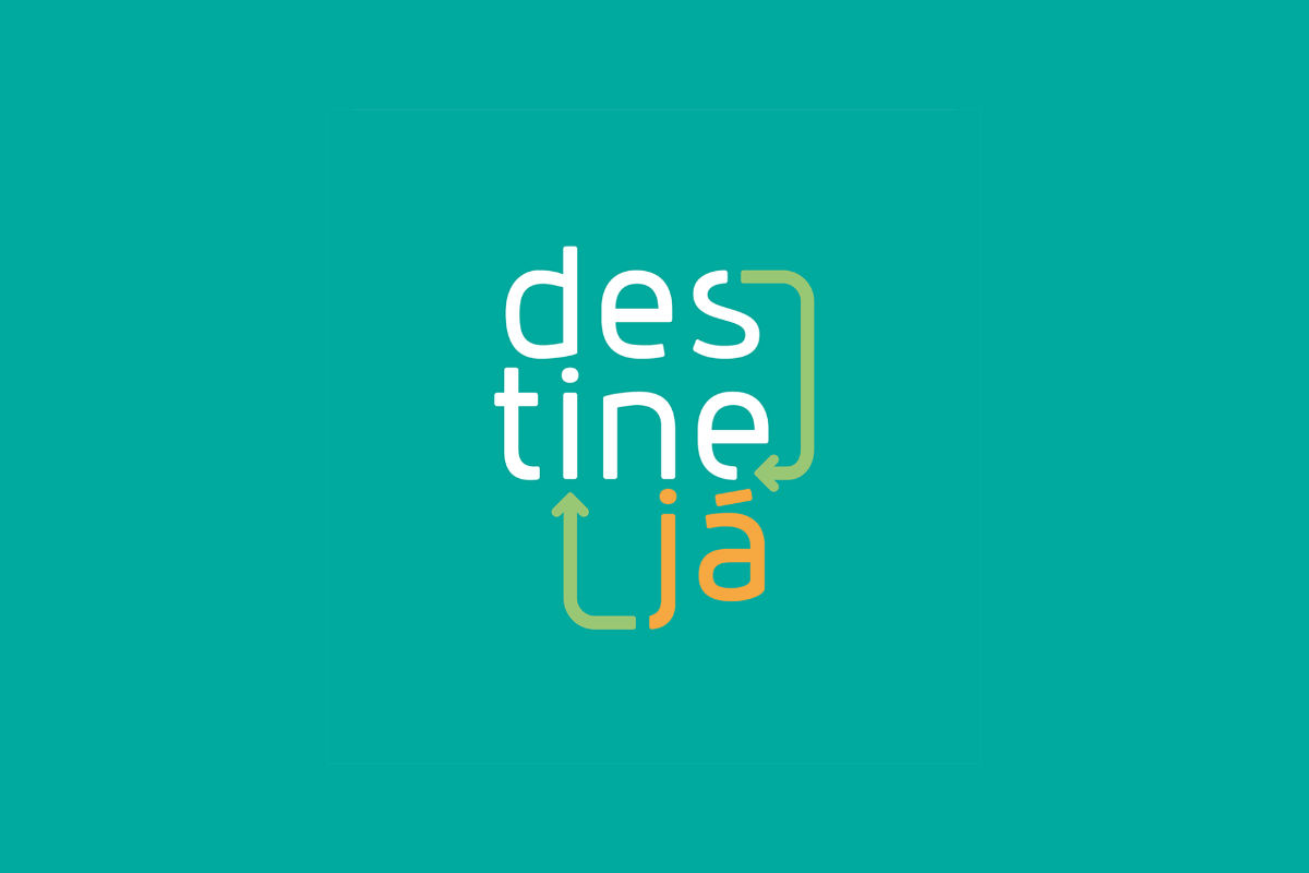 Logo da Destine Já, cliente de Matheus Martins